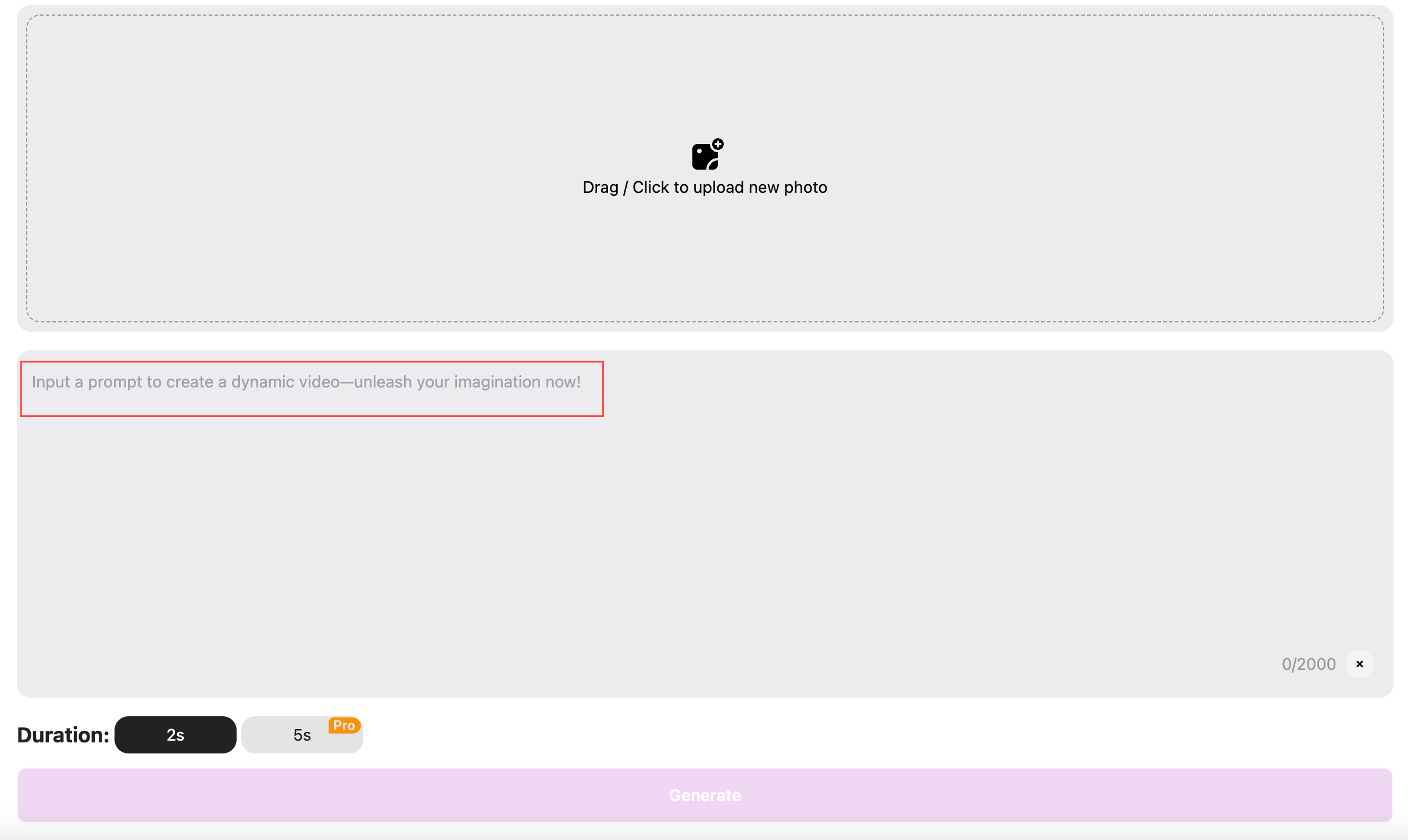 Step 2: Enter your prompts